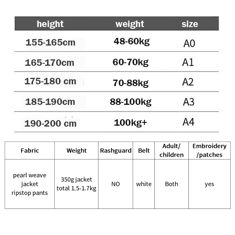 Brazilian JiuJitsu Gi BJJ Premium Quality