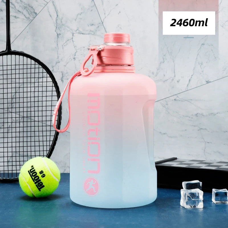 Water Bottle with Straw Large 2L Capacity