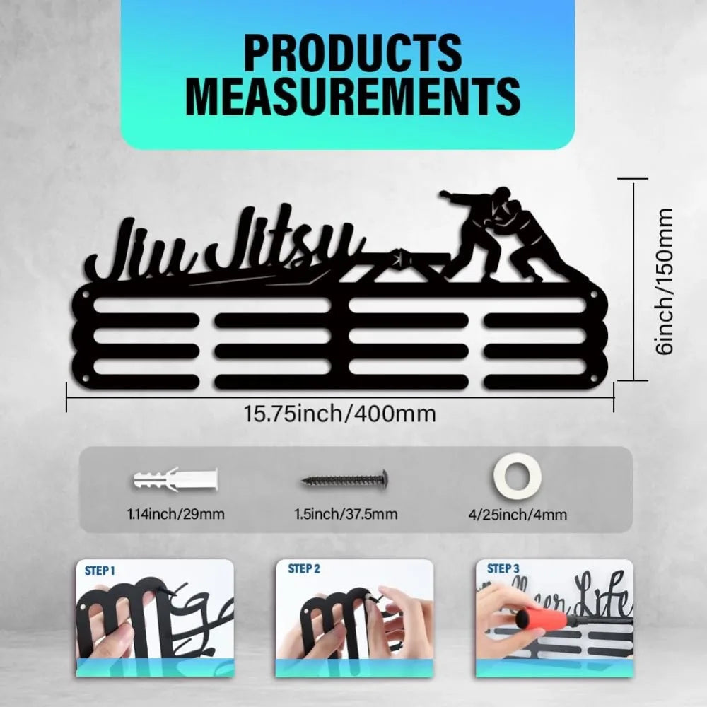 Jujitsu Medal Hanger Display Rack Jiu Jitsu Medal Holder