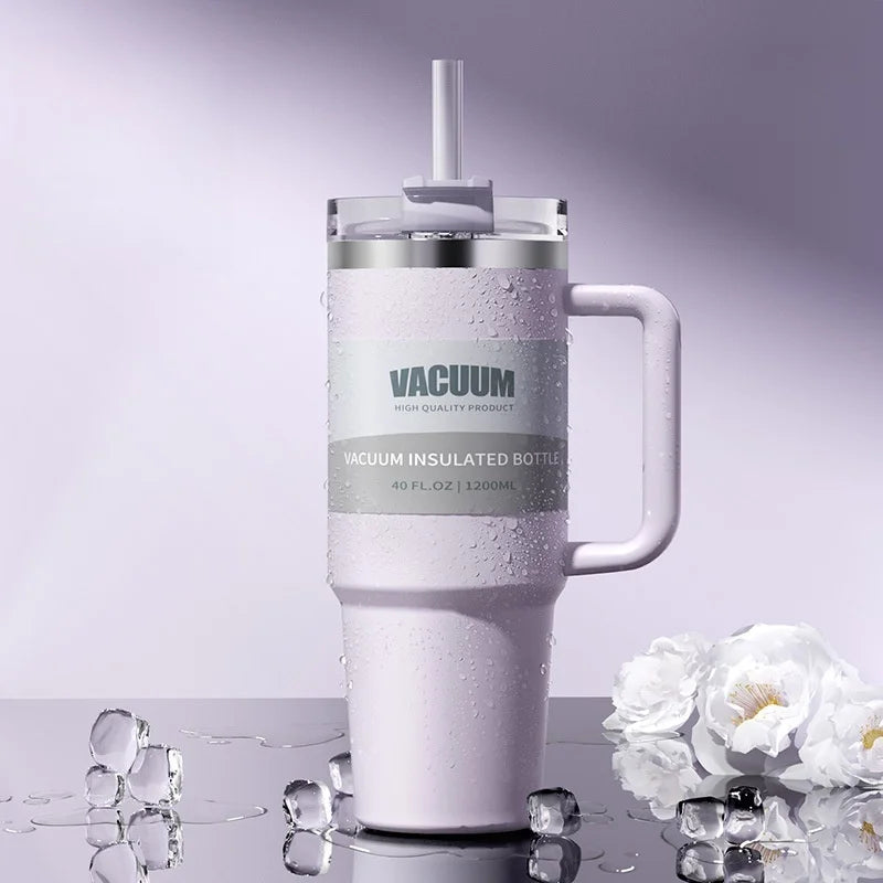 Double-layer  Cold drink travel cup coffee cup