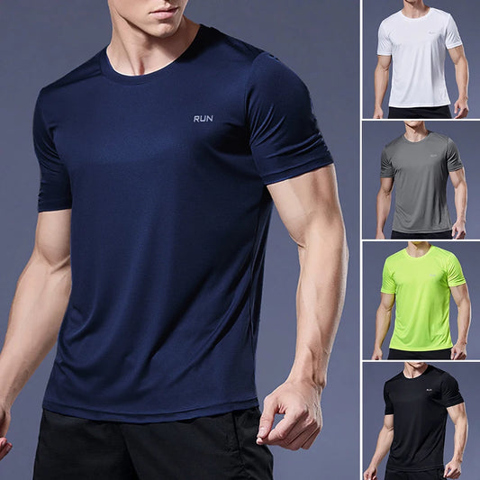 Sportswear Mens T-Shirts Fitness Gym