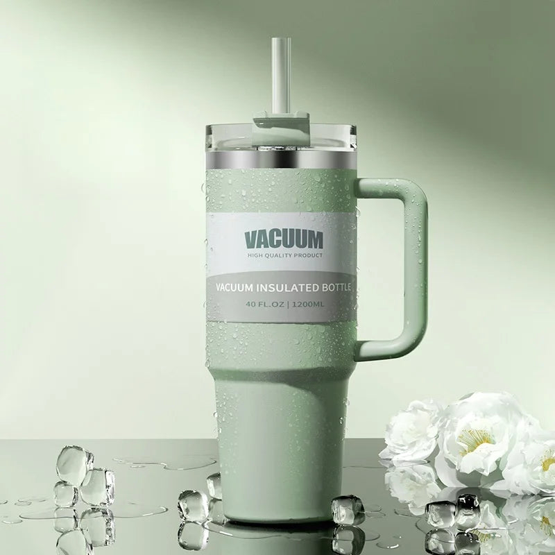 Double-layer  Cold drink travel cup coffee cup