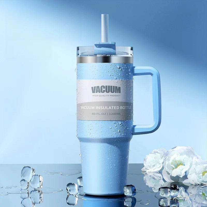 Double-layer  Cold drink travel cup coffee cup