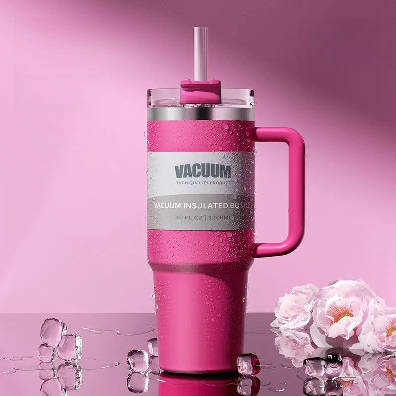 Double-layer  Cold drink travel cup coffee cup