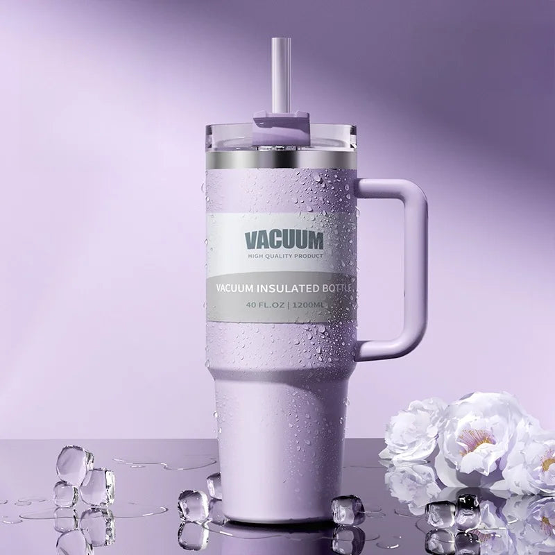 Double-layer  Cold drink travel cup coffee cup