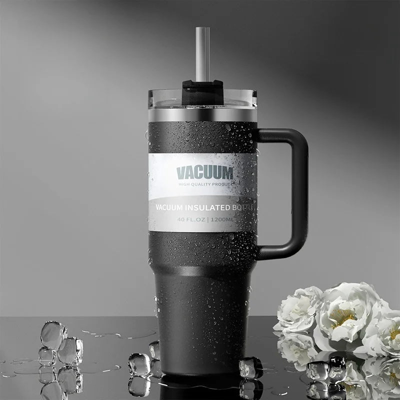 Double-layer  Cold drink travel cup coffee cup